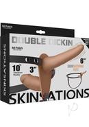 Skinsations Double Dickin Vibrating Adjustable Silicone...